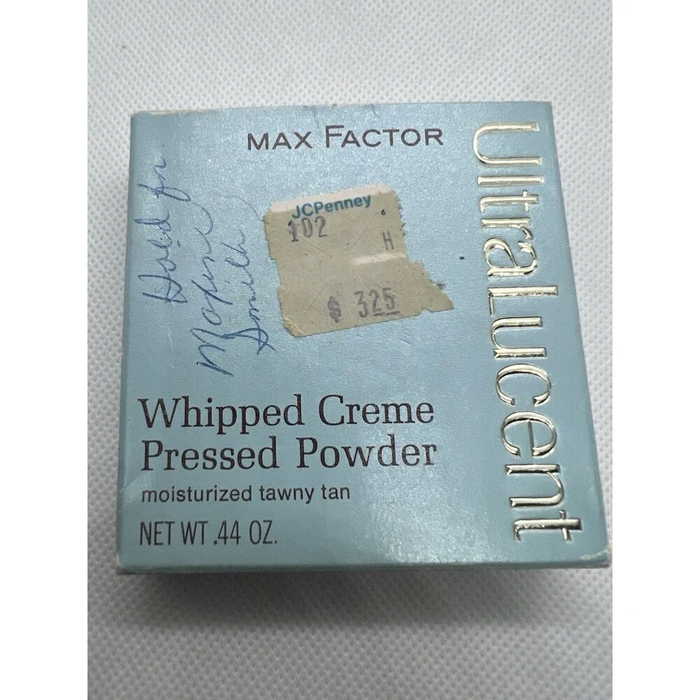 Max Factor UltraLucent Whipped Creme Pressed Powder-VTG 70/80s Formula-Tawny Tan